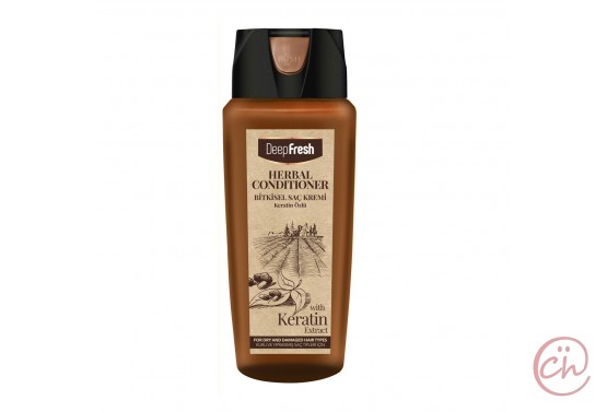 Билков балсам за суха и увредена коса с Кератин 500ml - Deep Fresh